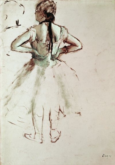 Dancer viewed from the back by Edgar Degas